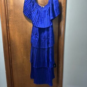 Umgee Royal Blue Gathered Dress